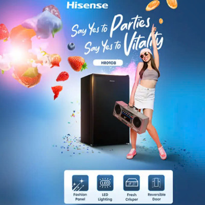 Tủ lạnh Mini Bar Hisense 94 Lít HR09DB làm lạnh nhanh, tiết kiệm điện, bảo hành 24 tháng - HÀNG CHÍNH HÃNG