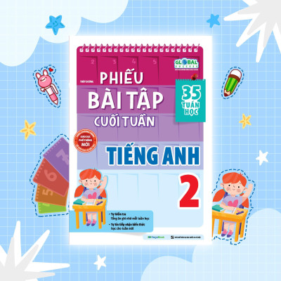 Sách - Phiếu Bài Tập Cuối Tuần Tiếng Anh Lớp 2 - Megabook