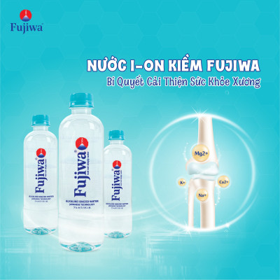 Thùng 20 Chai Nước Uống Ion Kiềm Cao Cấp Đóng Chai Fujiwa 680ml - Nước uống Detox với Công Nghệ Điện Phân Ion Kiềm