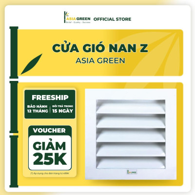 Cửa Gió Nan Z, Chống Nước Mưa, Ngăn Chặn Côn Trùng, Sơn Tĩnh Điện Chống Ăn Mòn, Chính Hãng Asia Green ( Giá bao gồm VAT)