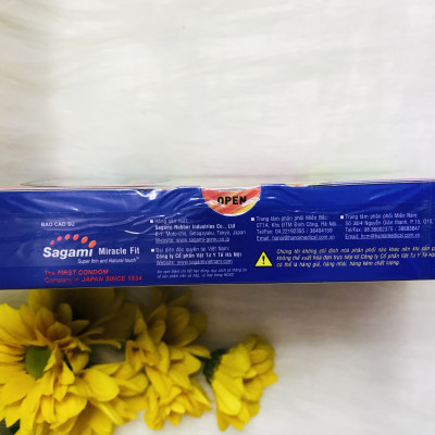 BCS 0.03 mm Sagami Tight Fit (H12) - 6 Lớp Lượn Sóng Ôm Khít - Siêu Mỏng - Truyền Nhiệt Nhanh - Không Mùi Cao Su - Nhập Khẩu Nhật Bản - Che Tên Sản Phẩm 