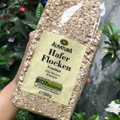 500Gr Yến mạch tươi nguyên chất Hafer Flocken loại cán dẹt - Nhập Khẩu Từ Đức