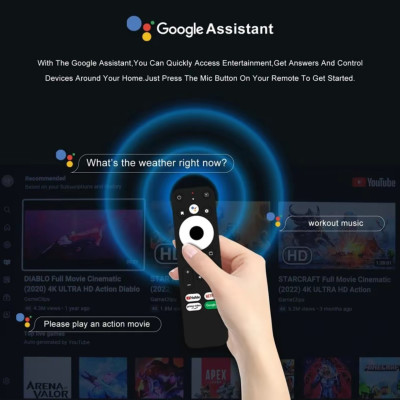Android Tivi Box Z8 Pro - Ram 2G - Android TV 12.0 - Bluetooth 5.0 - Netflix - Remote Tìm Kiếm Giọng Nói - Hàng Nhập Khẩu