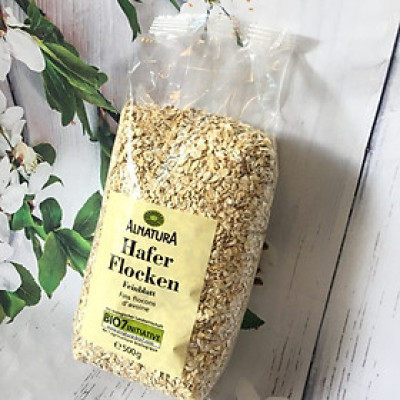 500Gr Yến mạch tươi nguyên chất Hafer Flocken loại cán dẹt - Nhập Khẩu Từ Đức