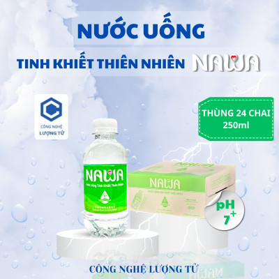 Nước uống tinh khiết thiên nhiên NAWA 24 chai 250ml
