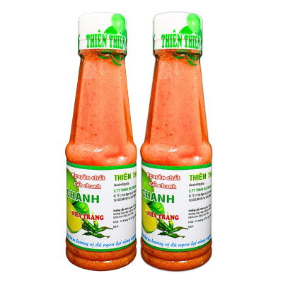 Combo 6 Muối Ớt Chanh Chai 250g Màu Đỏ Thương Hiệu Thiên Thiên Food Đặc sản Nha Trang