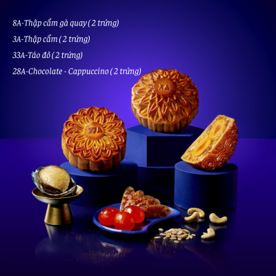Hộp 4 Bánh Trung Thu Givral Tâm Giao 6 (250gr)