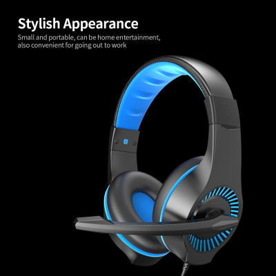 Tai nghe chơi game eFound E-622.Đèn LED, micrô có thể điều chỉnh 