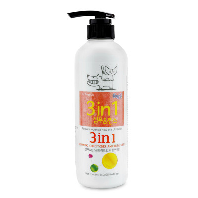 Dầu Gội, Xả Và Dưỡng 3 Trong 1 Cho Thú Cưng Forcans 550ml