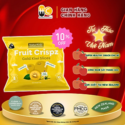 Kiwi vàng sấy lạnh NaturKidz 10g - Nhập khẩu chính hãng