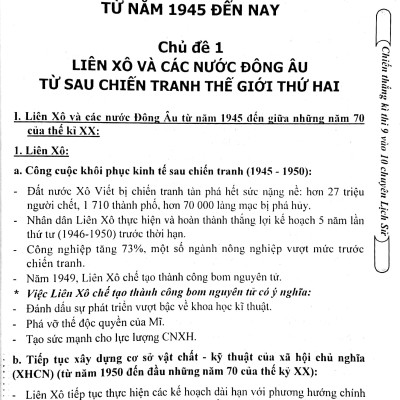 Chiến Thắng Kì Thi 9 Vào 10 Chuyên Lịch Sử