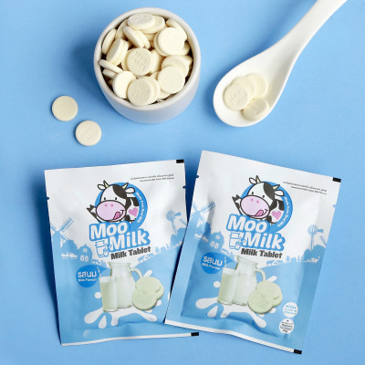 [Hộp 10 gói] Kẹo sữa bò Moo Milk - Sữa Thật Từ New Zealand [Hàng Thái Lan]
