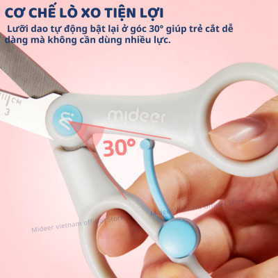 Kéo Thủ Công Cắt Giấy An Toàn Cho Bé An Toàn Mideer Craft Sicrssors