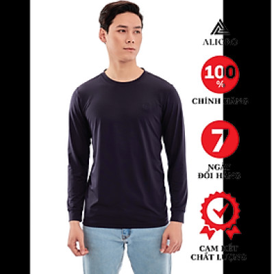 Áo Thun Nam Dài Tay Aligro Chất Liệu Cao Cấp, Siêu Mềm Mại, Dày Dặn, Cực Dễ Chịu, Thấm Hút Tốt ALGAPD062
