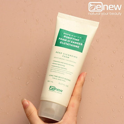 Sữa rửa mặt cao cấp trắng da sạch sâu - BENEW WHITE PURIFYING GLUTATHIONE 150ml