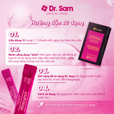 Hộp quà tặng 3 Hộp nhỏ - Nước uống Dr. Sam MANCORE & youthology giúp bổ sung năng lượng toàn diện - 30 gói x 10ml