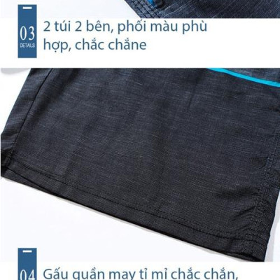 Quần Gió đi biển nam vải dù, phong cách {mã SQ212}